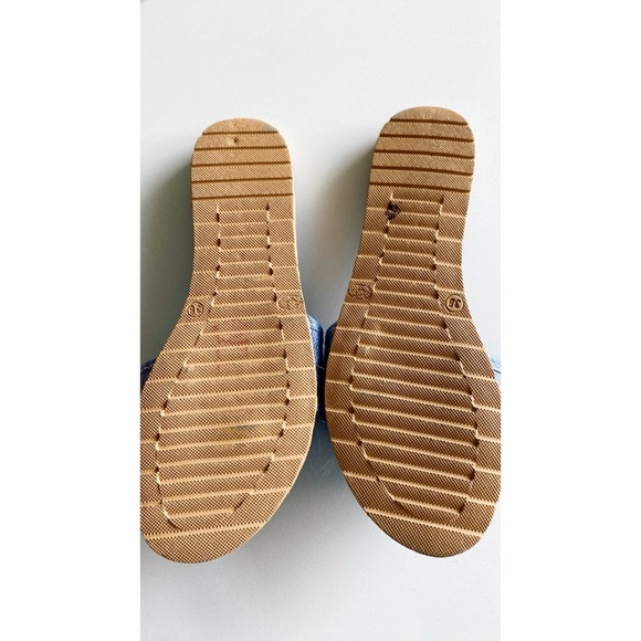 Fluffy blue slipper shoes with beaded details - Picture 4 of 4